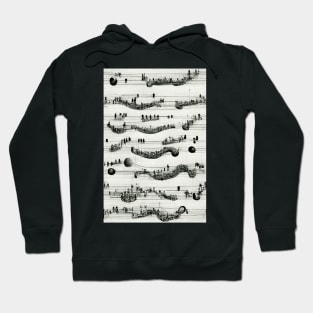 Musical Notes Pattern, perfect gift for all musicans and those who can't live without music #1 Hoodie